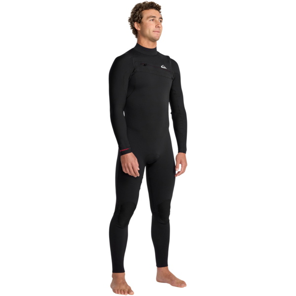 2026 Quiksilver Mens Highline 4/3mm Chest Zip Wetsuit 25AW213501 - Black